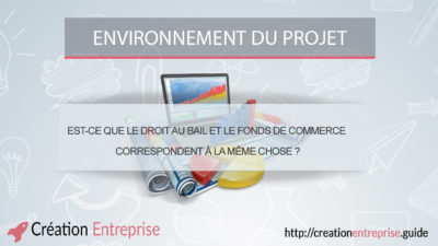 Est-ce que le droit au bail et le fonds de commerce correspondent à la même chose ?